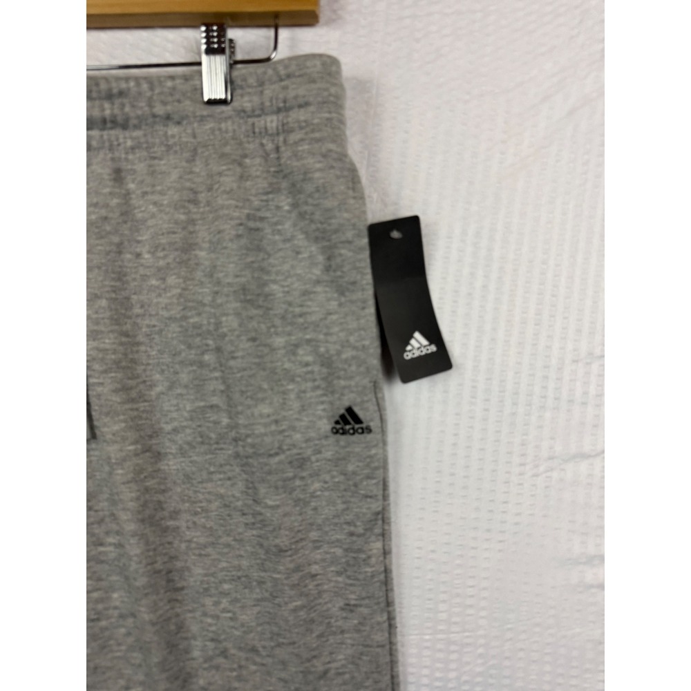 Adidas Golf Men Medium Gray Fleece Joggers NWT Elastic Waist Tapered Sweatpants